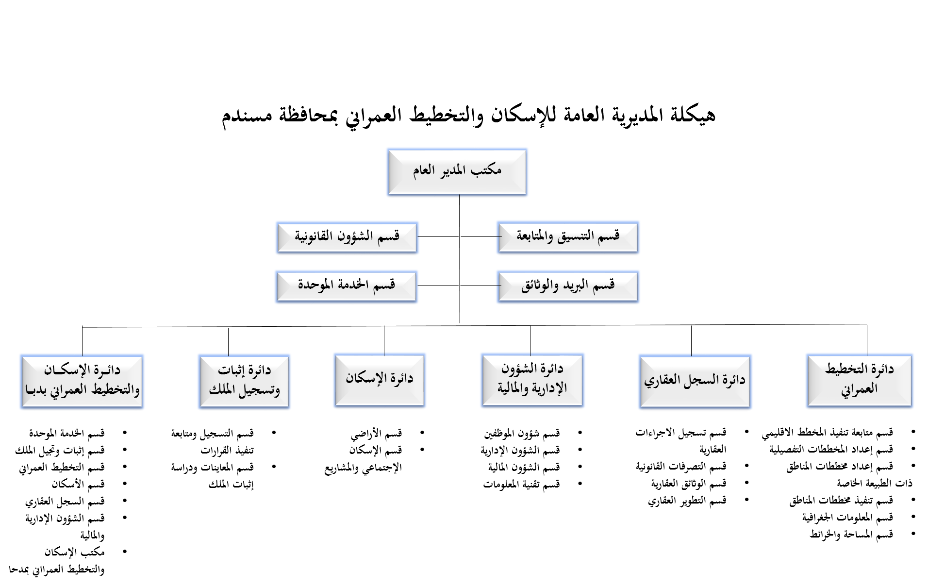 الهيكل التنظيمي